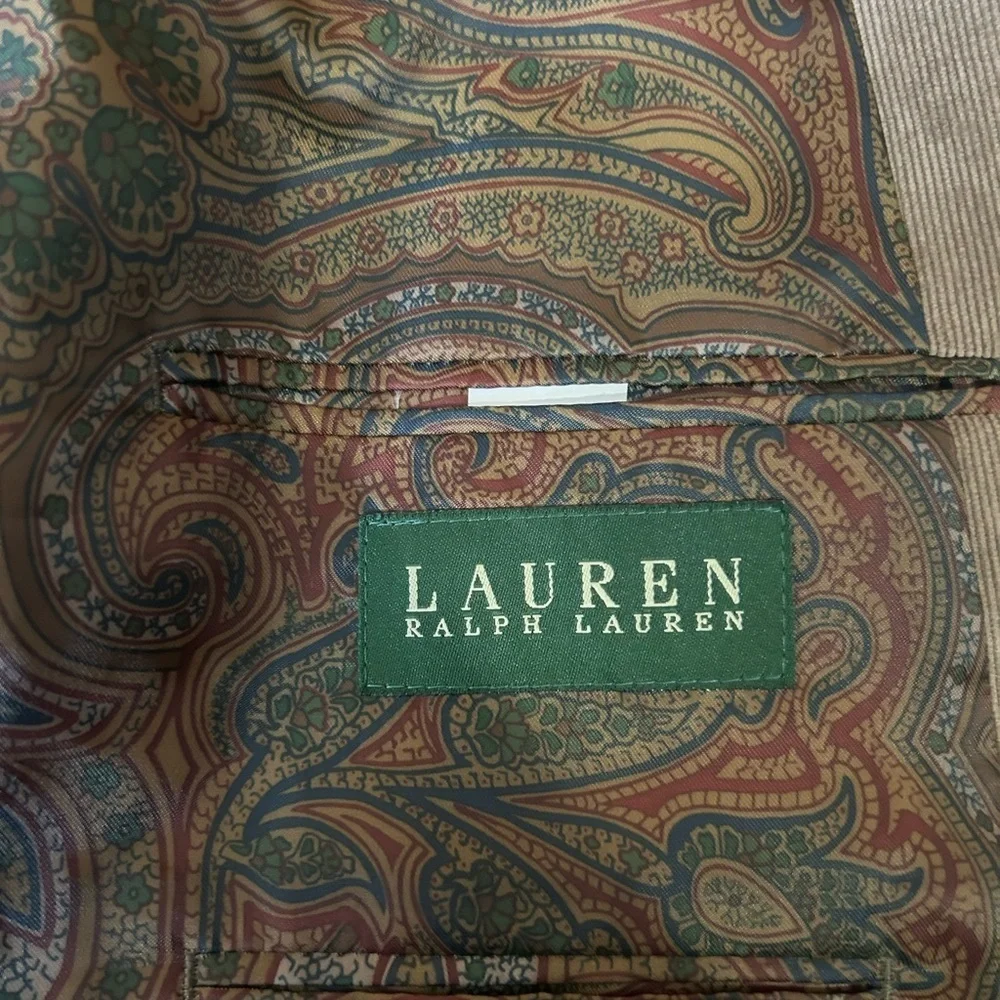 Ralph Lauren Lauren Men's Fine Whale Corduroy Tan Blazer